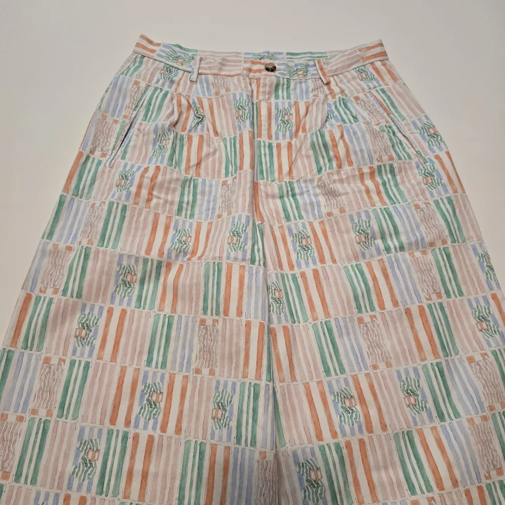 Rachel Antonoff Rose Pants Cotton Size 10 - Picture 4 of 12